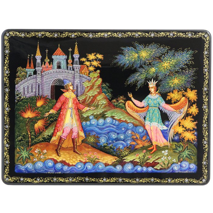The box "Swan Princess" Konovalov, Palekh